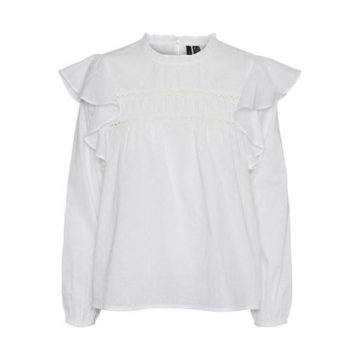 Vero Moda Trine Lace Top, Snow White, L