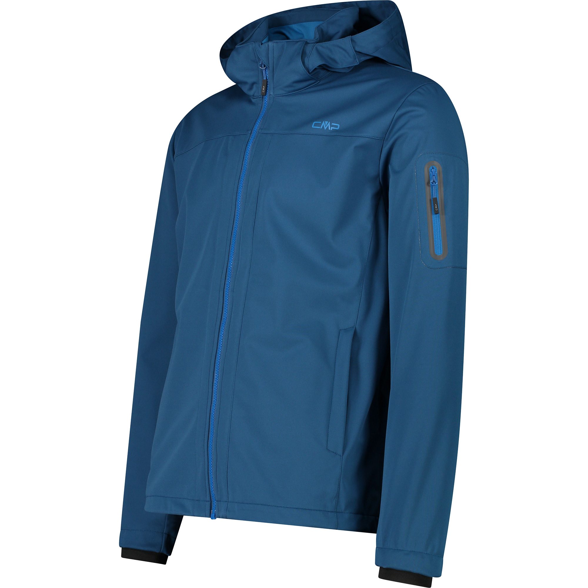 CMP Zip Hood Softshelljacke Herren ocean