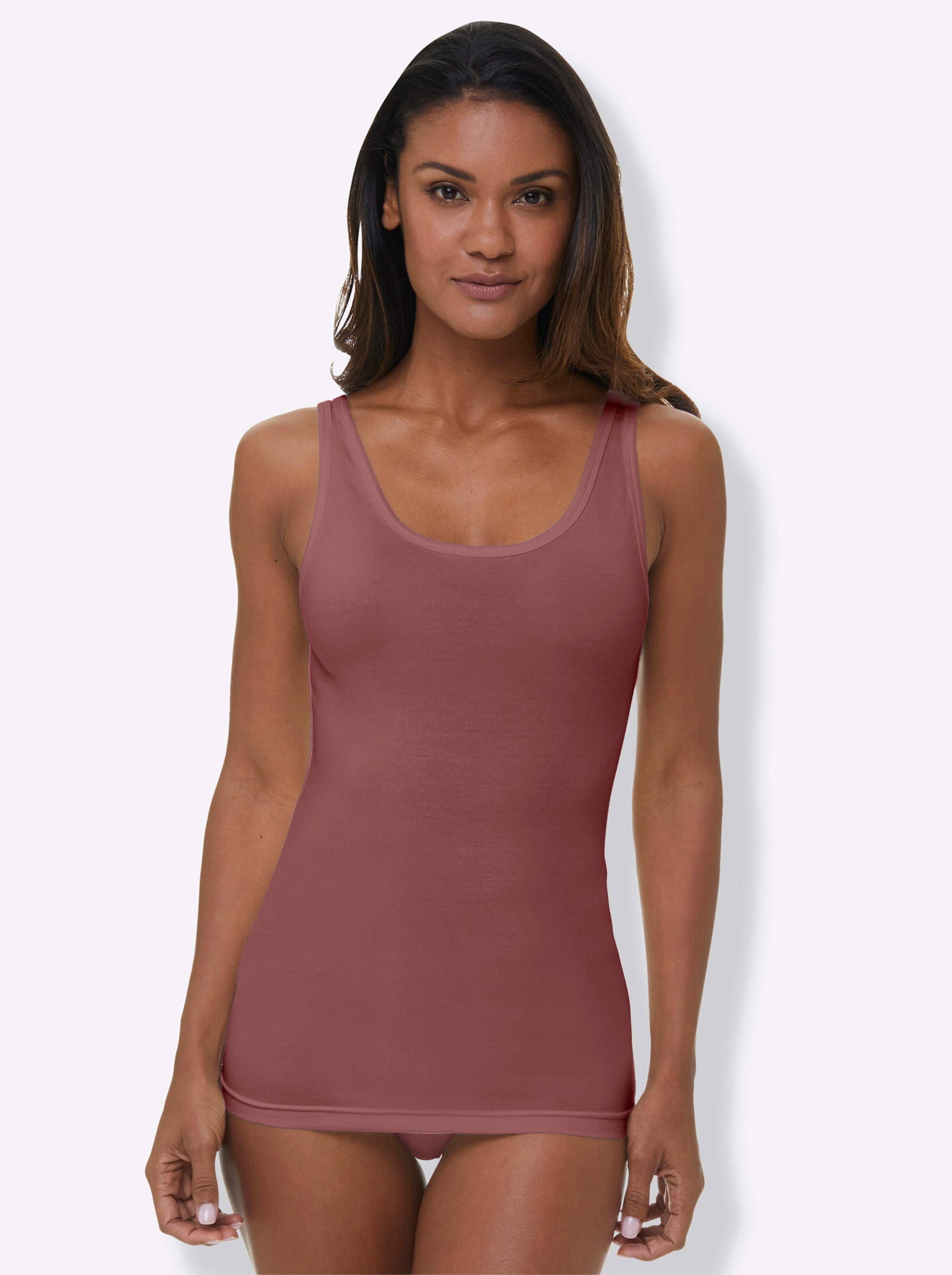 wäschepur Achseltop in bleu + marine + bordeaux