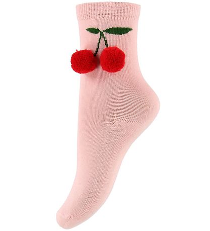 Stella McCartney Kids Strømper - 2-pak - Rosa/Sort m. Kirseb?r/B