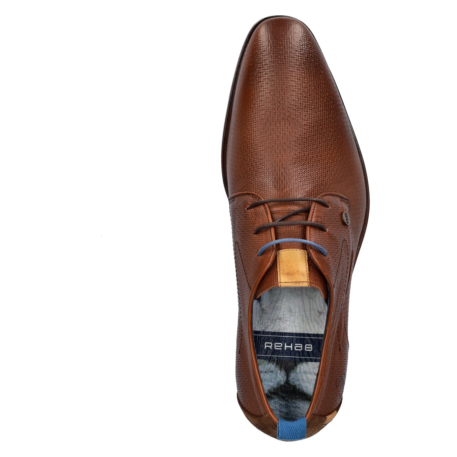 Greg Wall nette heren schoenen Rehab Cognac