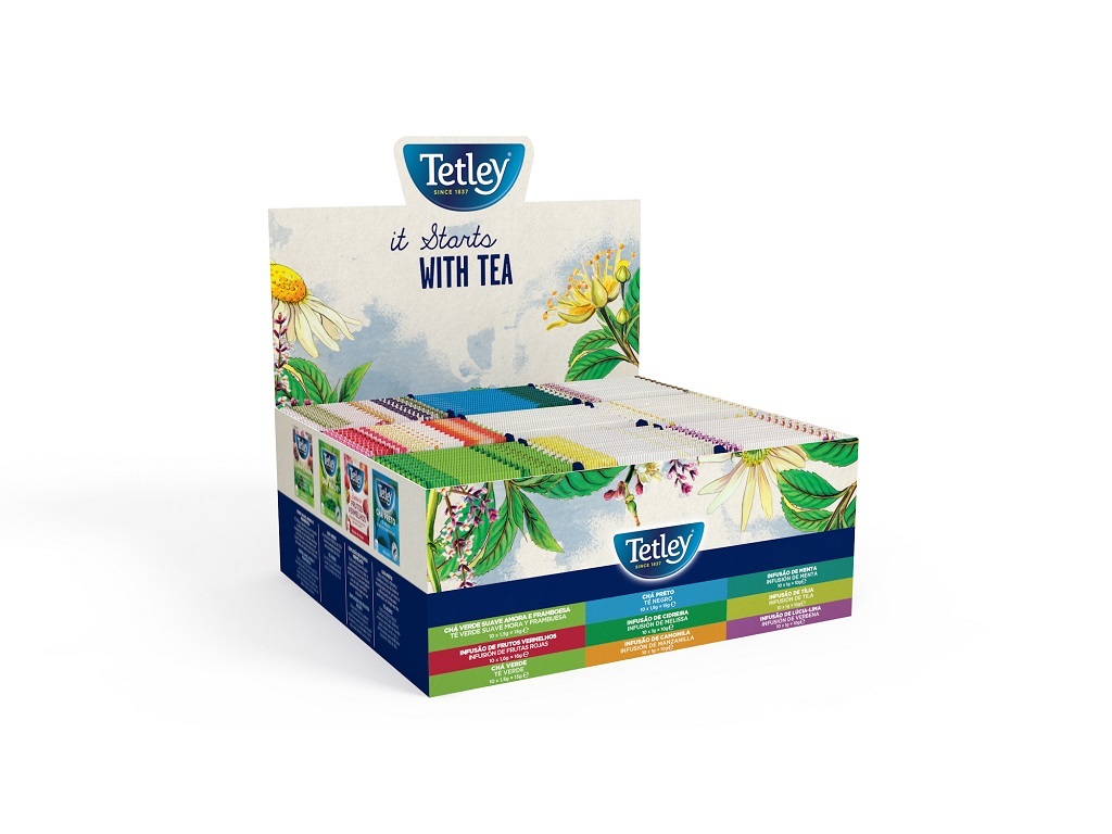 CHÁS/INFUSÕES TETLEY CAIXA 90 SAQ