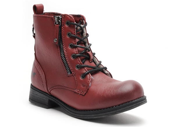 Mustang boots bottine enfant 5026623 rouge