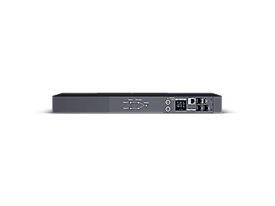 CyberPower Switched ATS PDU44005 - Strømfordelingsenhed (rackversion) - AC 200-240 V - 1-faset - serial, Ethernet - input: 2 x IEC 60320 C20 - output-stikforbindelser: 10 (8 x IEC 60320 C13, 2 x IEC 60320 C19) - 1U - 3.05 m ledning - sort