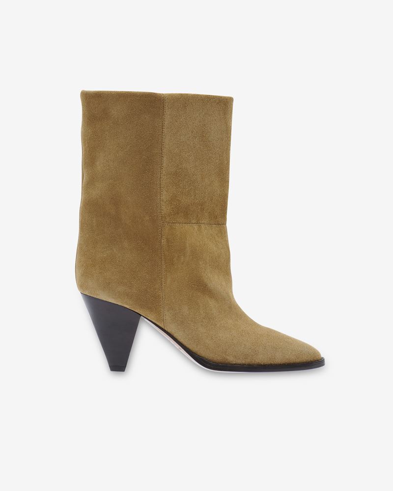 BOTTINES EN CUIR VELOURS ROUXA