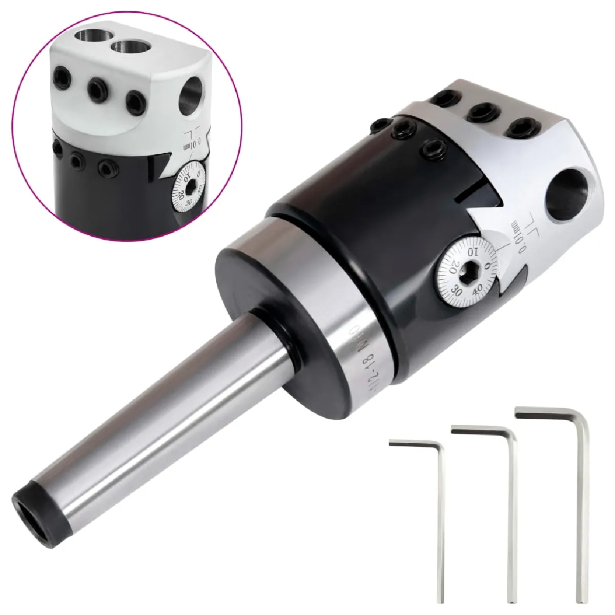 VidaXL Tête alésage 50 mm MT2