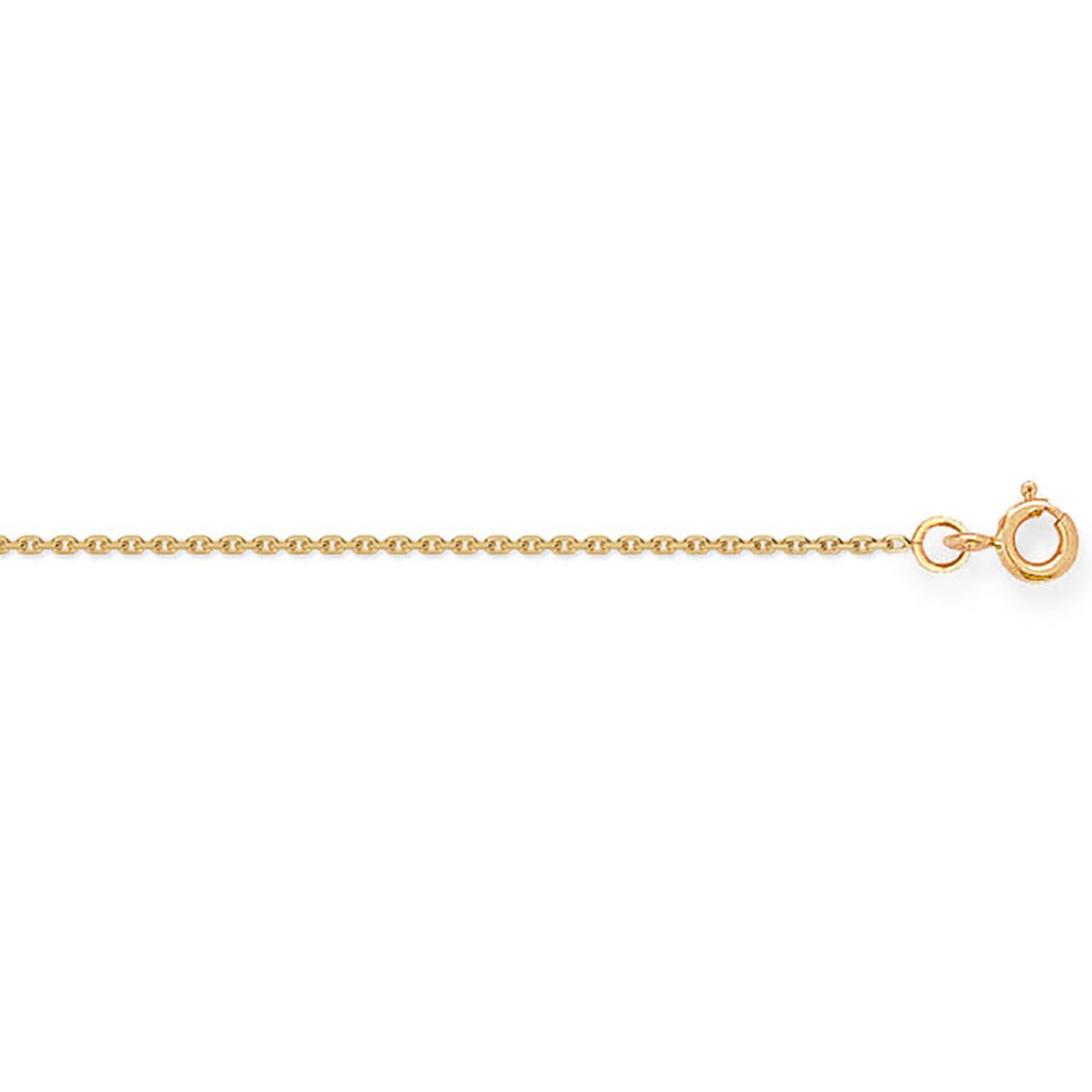 Chaîne Brillaxis maille forçat or jaune 18 carats1mm