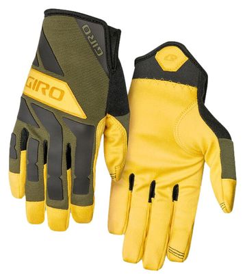 Gants Longs Giro Softgoods Trail Builder Vert / Jaune