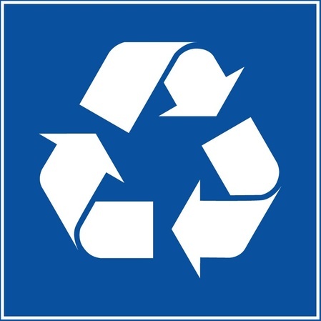 Signalétique recyclage poubelle - PI PF 066 conforme ISO 7001