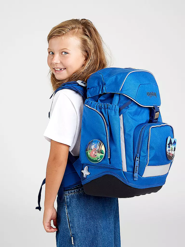 ERGOBAG Schultaschen-Set 6-tlg. Pack - WaldmonstBär blau