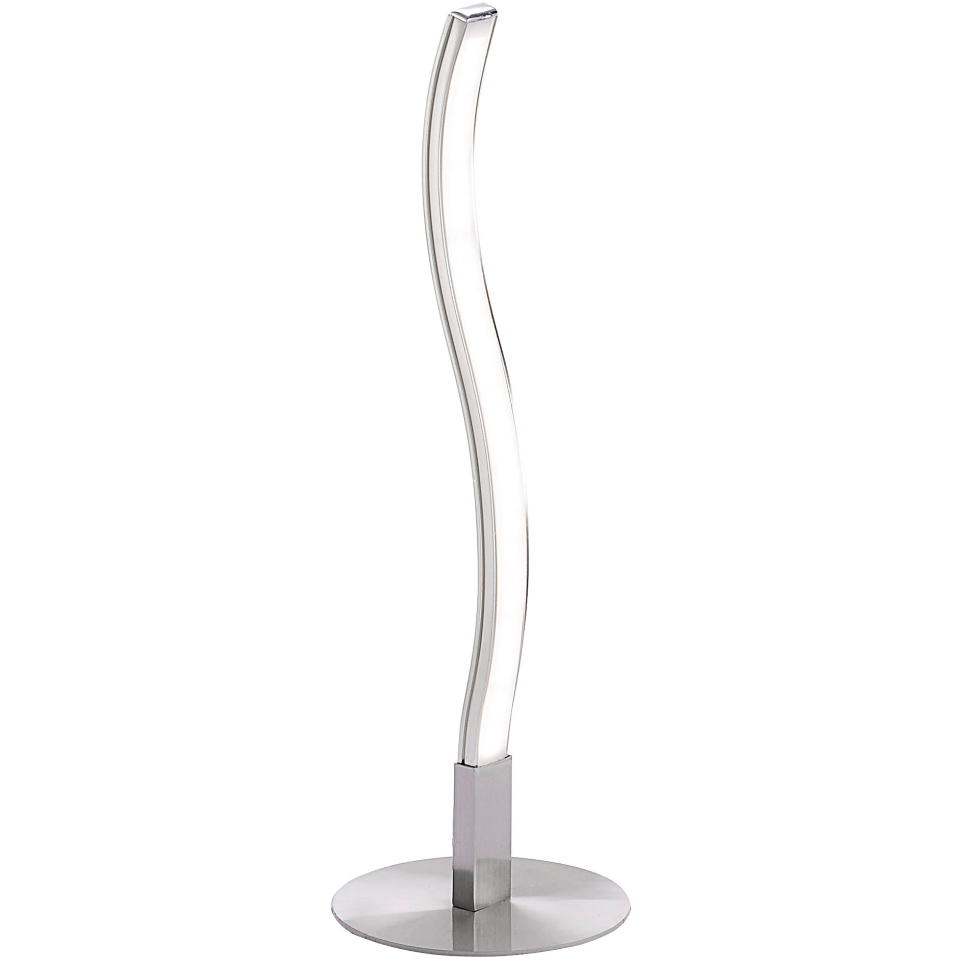 LED-Tischleuchte - chromfarben - 30 cm hoch