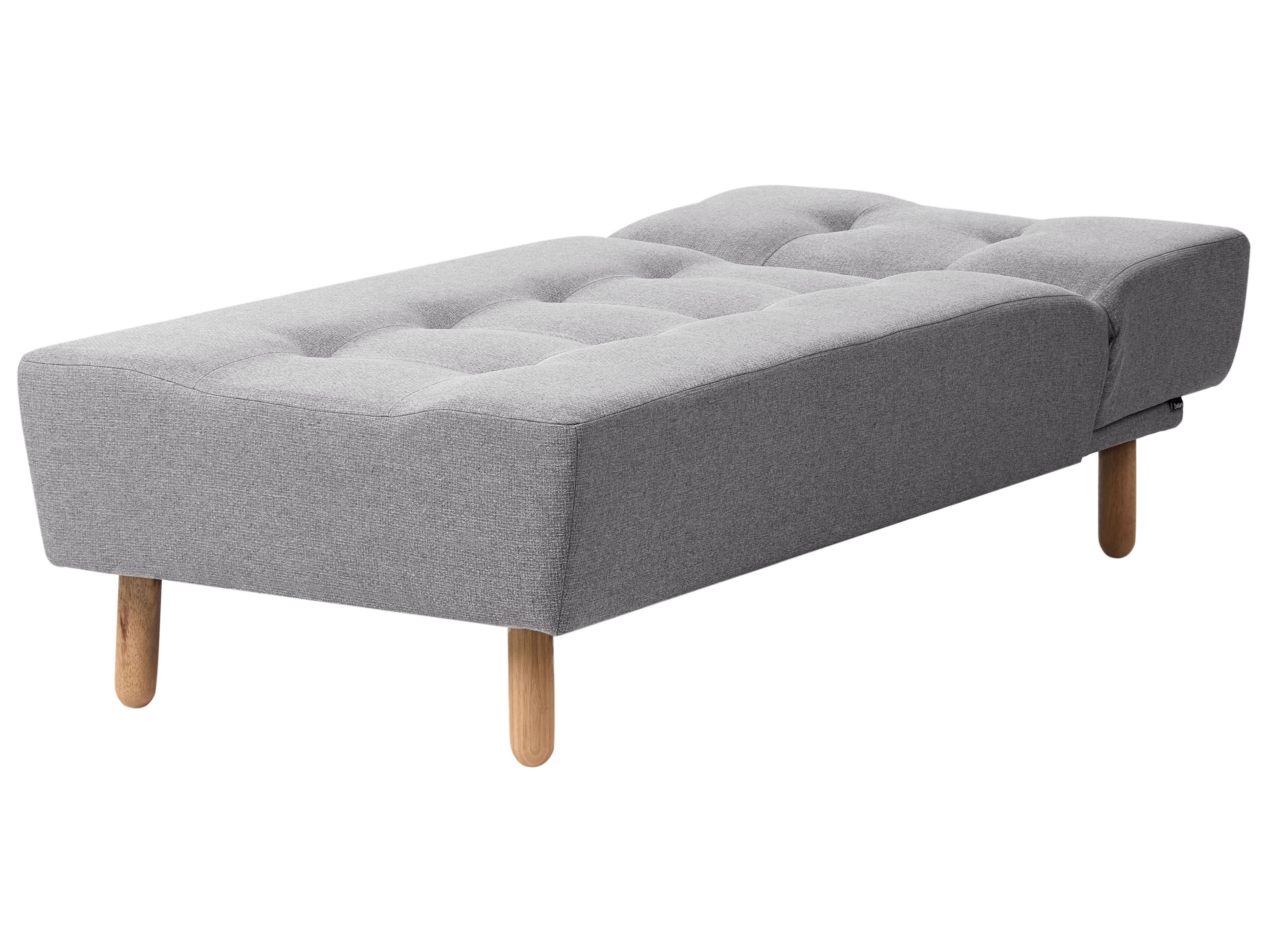 Chaise longue ALSTEN Stof Donkergrijs