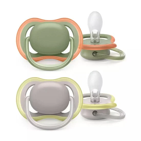Lot de 2 sucettes Ultra Air   Vert / Gris        6 - 18 mois   de               Philips AVENT