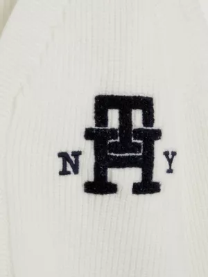 Cardigã TH Monogram Rib-Knit Relaxed Fit