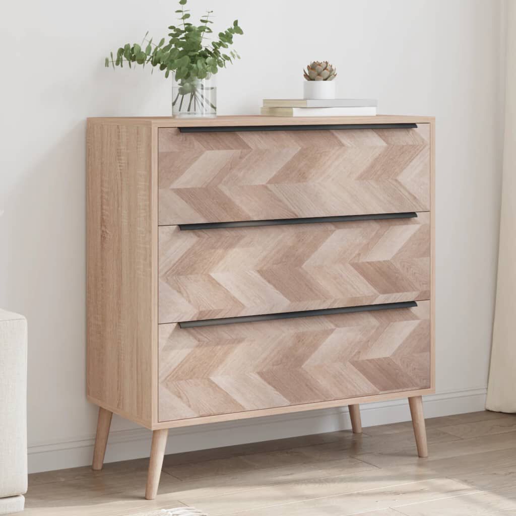Finori Lusk 03A ladekast, Sonoma eiken, 80x38,5x87 cm