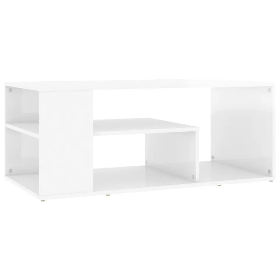 vidaXL - Salontafel - Wit - Bewerkt hout