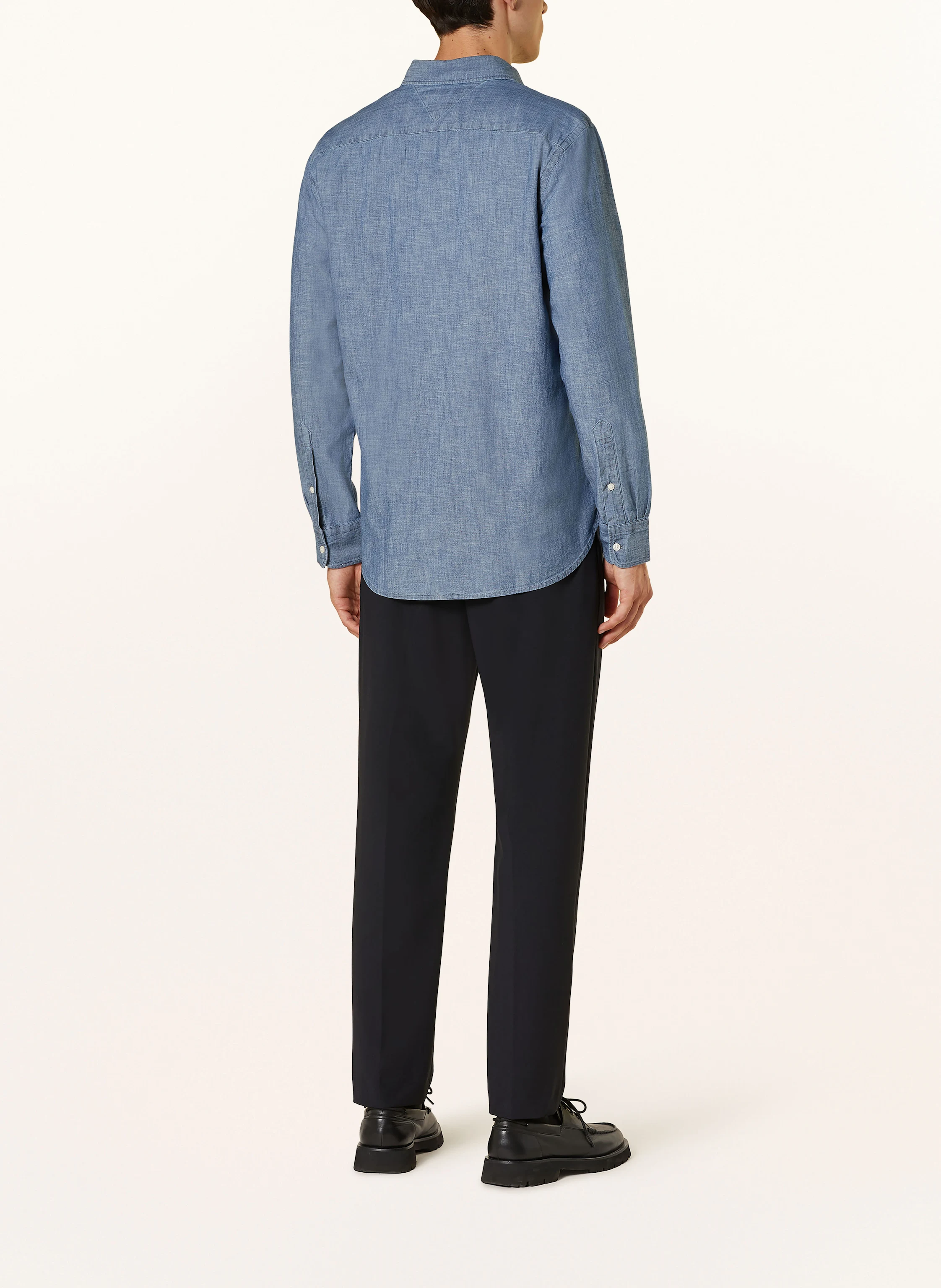 TOMMY HILFIGER Hemd Regular Fit in Jeansoptik
