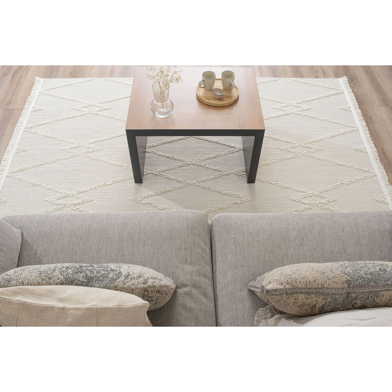 Nazar Rugs Tapis Bali 732 crème - 120x170 cm