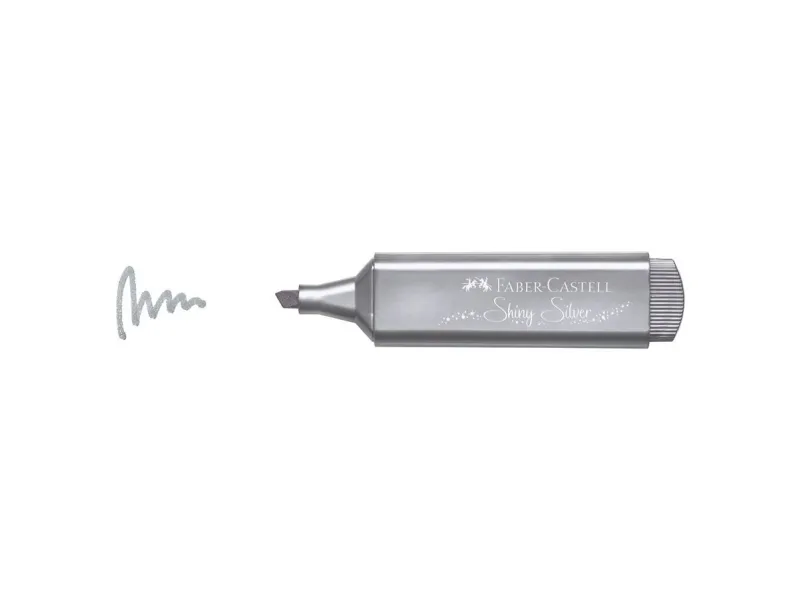 Faber-Castell TEXTLINER 46 Metallic - Highlighter - skinnende sølv - vandbaseret blæk - 1-2-5 mm