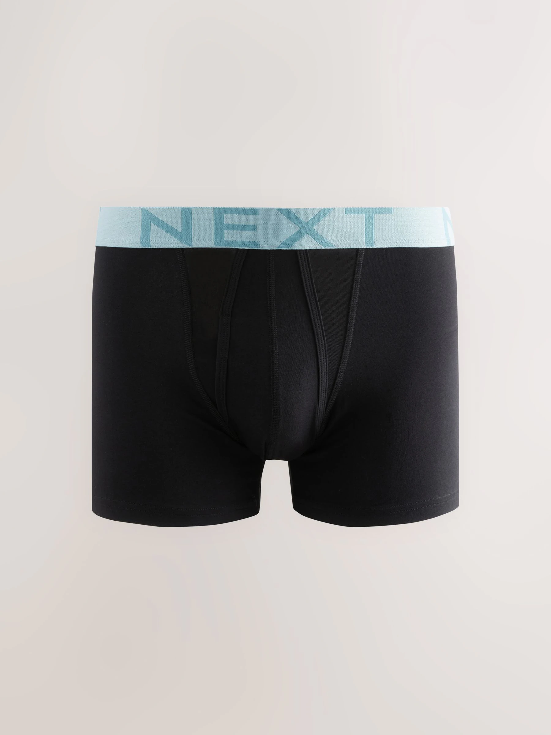 Zwart met felgekleurde tailleband - Standaard - 10 Boxershorts zonder plooi