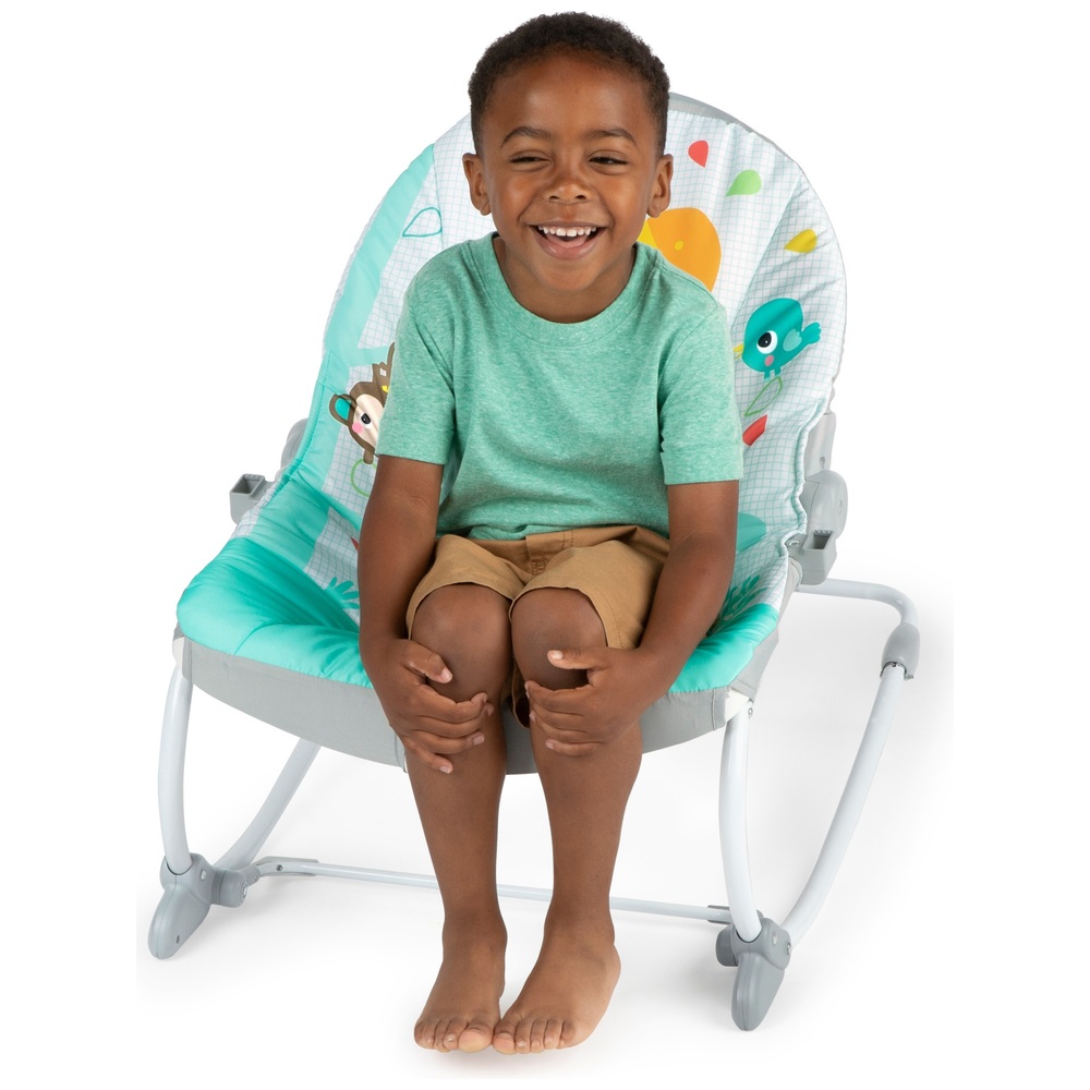 Bright Starts Babyschaukel Wild Vibes für Säuglinge und Kleinkinder