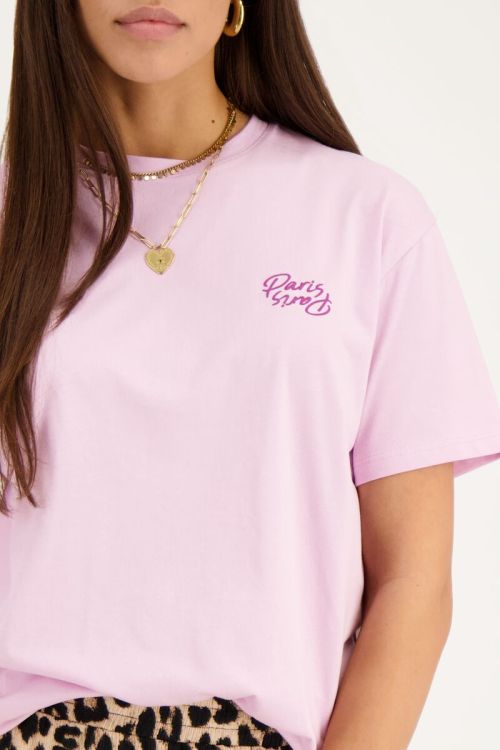 Paars T-shirt ''Paris Paris''