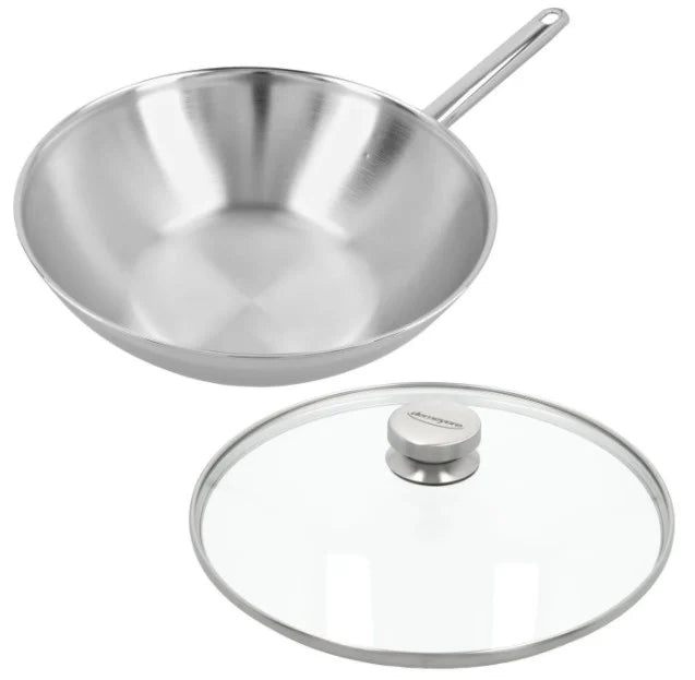 Demeyere Apollo 7 Wok 30cm met Glasdeksel