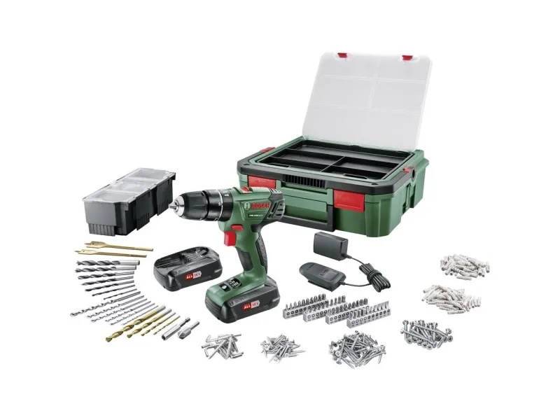 Bosch Home and Garden PSR1800LI-2 B-Ware 06039A310S920 Batteri boremaskine B-vare (beskadiget / manglende indpakning) 18 V 1.5 Ah Litium inkl. ekstra batteri,