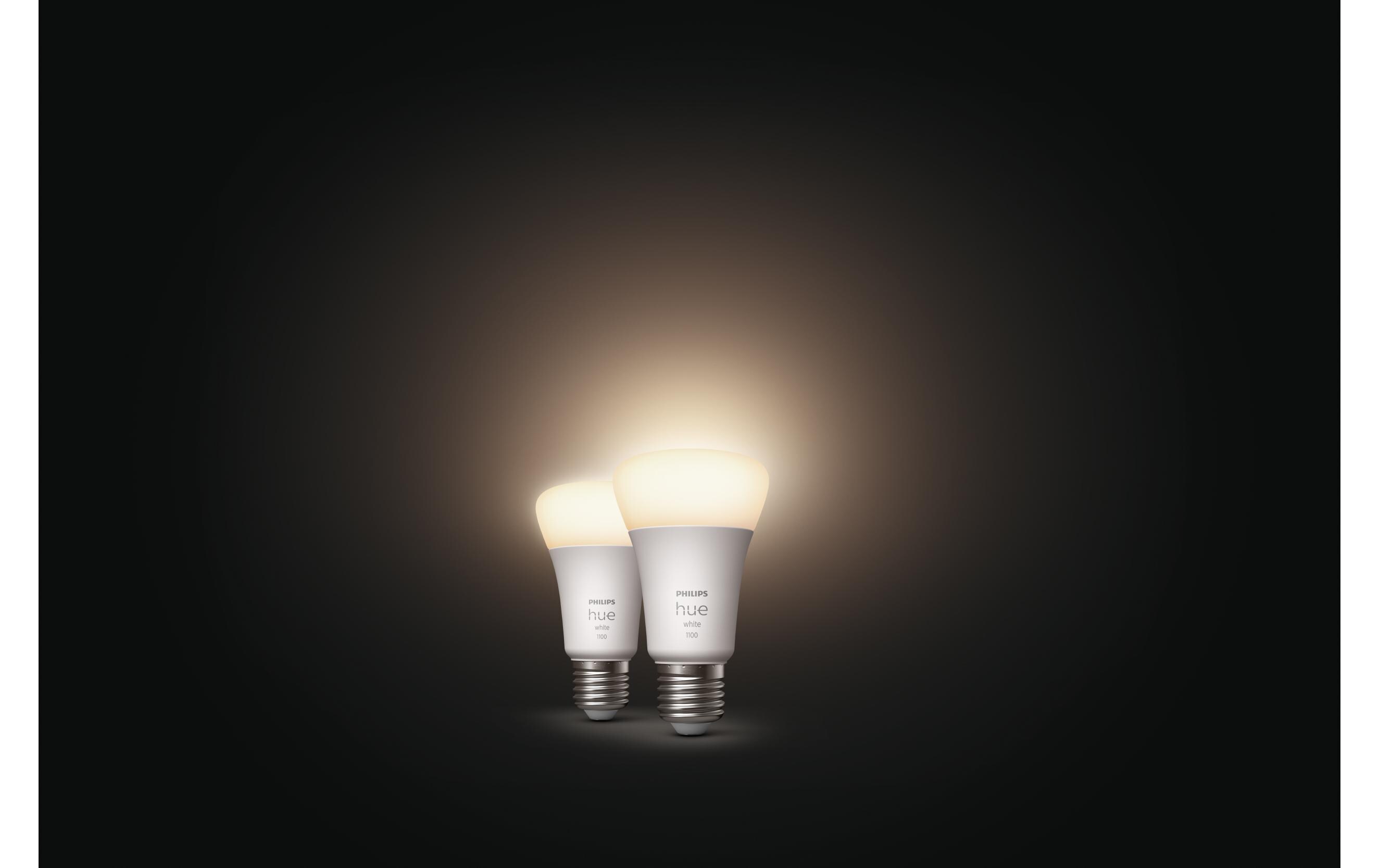 Leuchtmittel White E27 Doppelpack 2 x 1055 lm 9.5WPer Bluetooth steuerbares Hue E27-Leuchtmittel