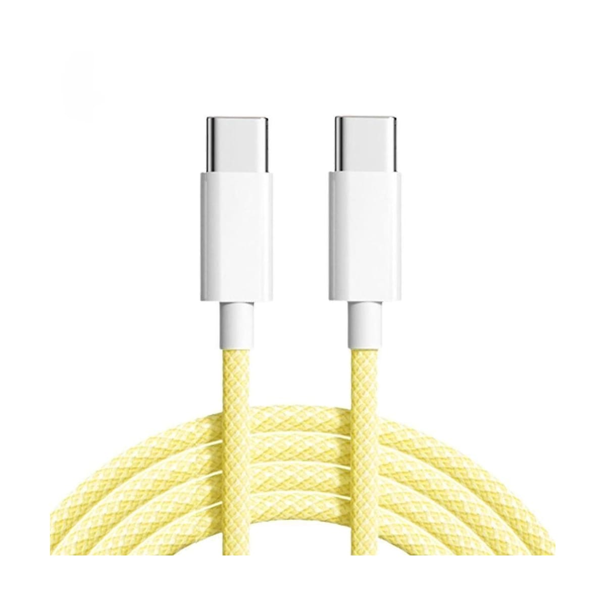 NÖRDIC 1m USB 2.0 USB-C til C-kabel for iPhone 15/15 Pro/15 Plus/15 Pro Max 3A 480Mbps 60W gul