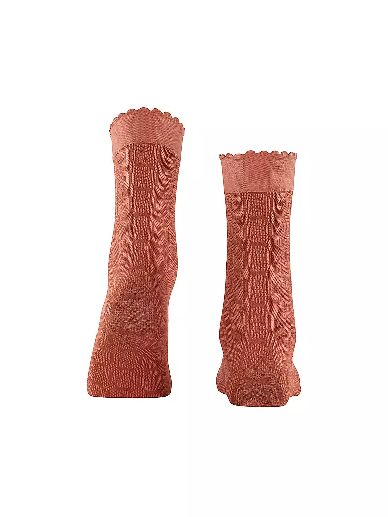 FALKE Socken HOARDING HONEY terra orange