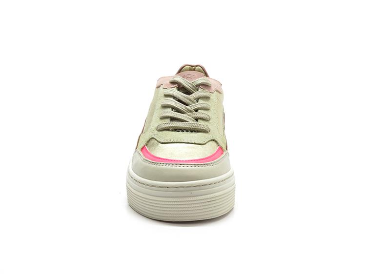 AQA Shoes A8522 velv.unbleachd/gaucho fl.fuxia