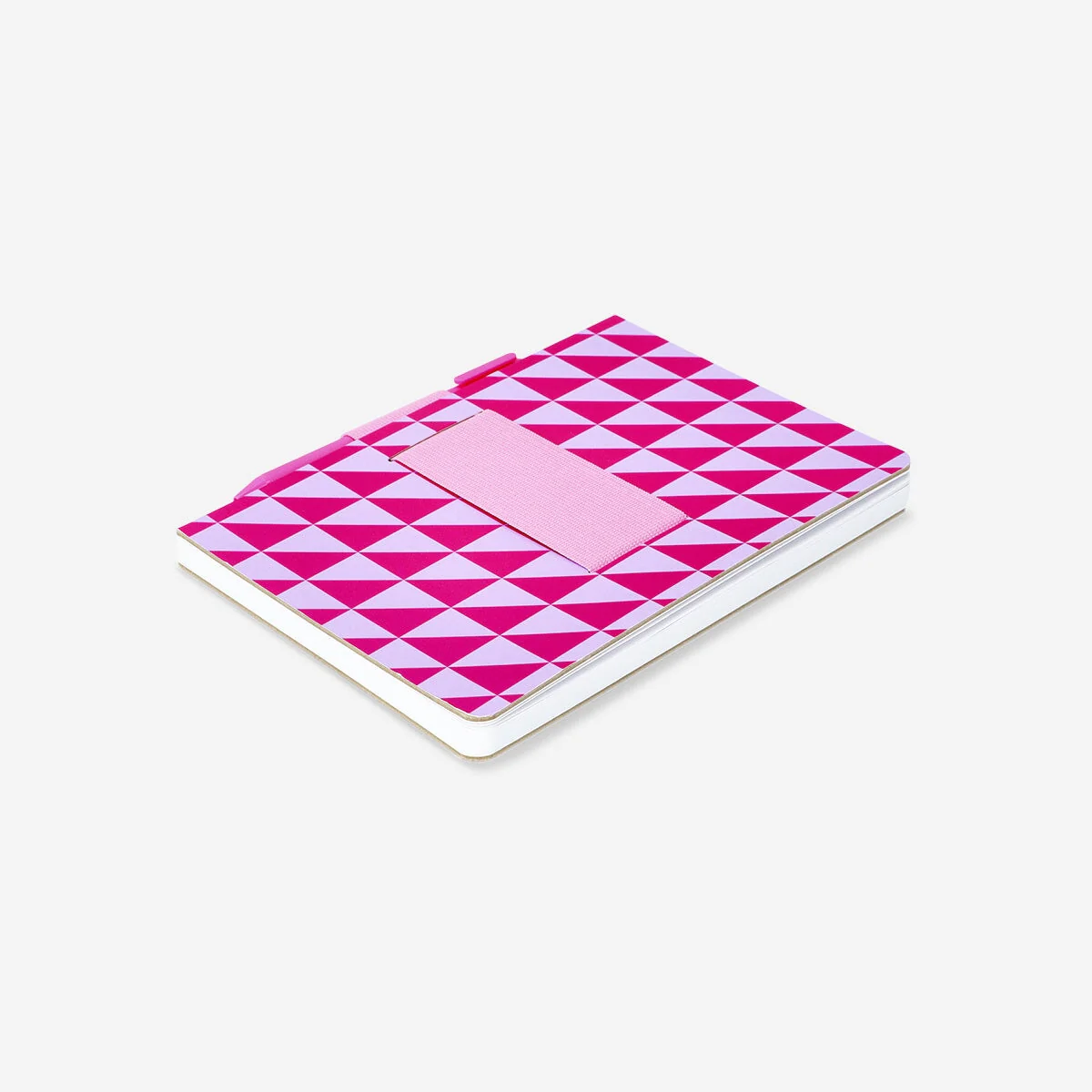 Pink notesbog med kuglepen - A5