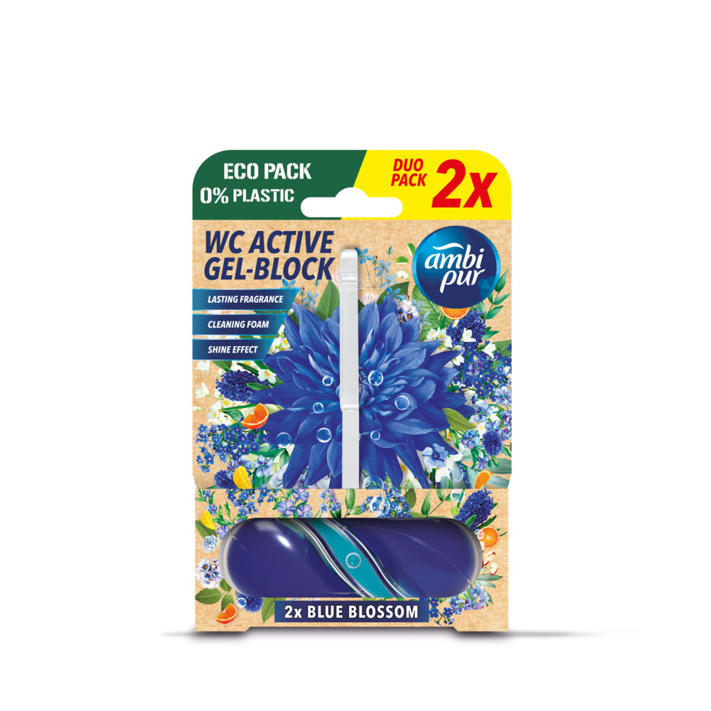 Ambi Pur Toiletblok Blue Blossom2 stuks