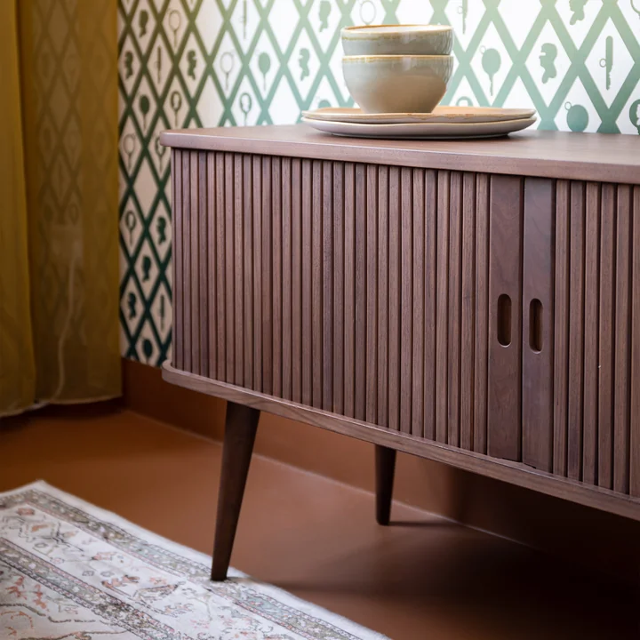 Zuiver - Barbier Sideboard mit Schiebetüren, Esche