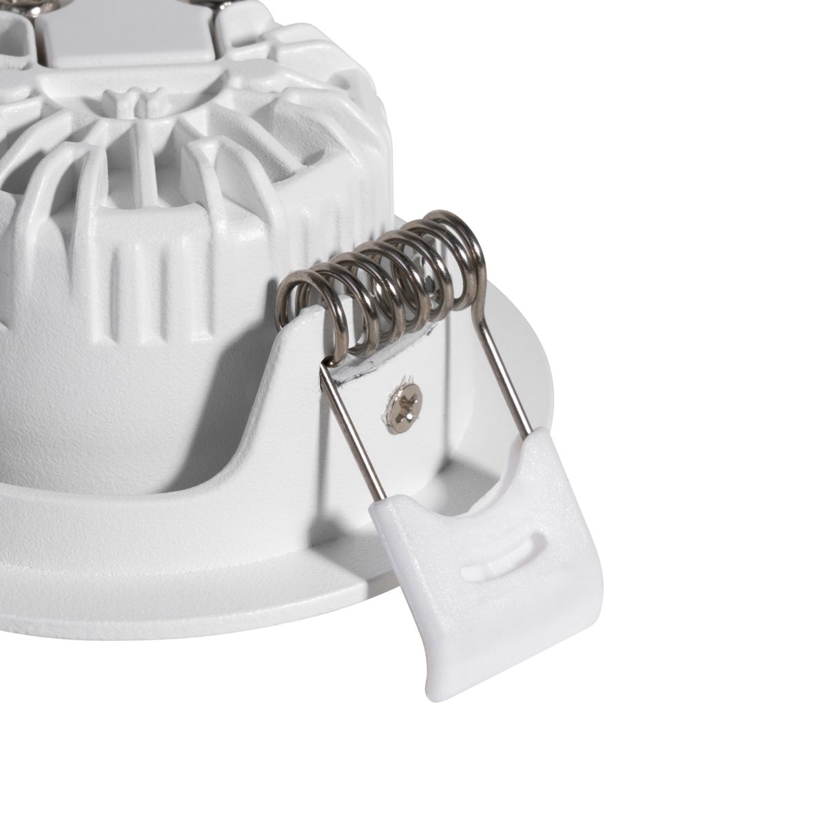 Set van 6 inbouwspots wit kantelbaar 6,5cm incl. LED IP54 ultra slim - Pupil