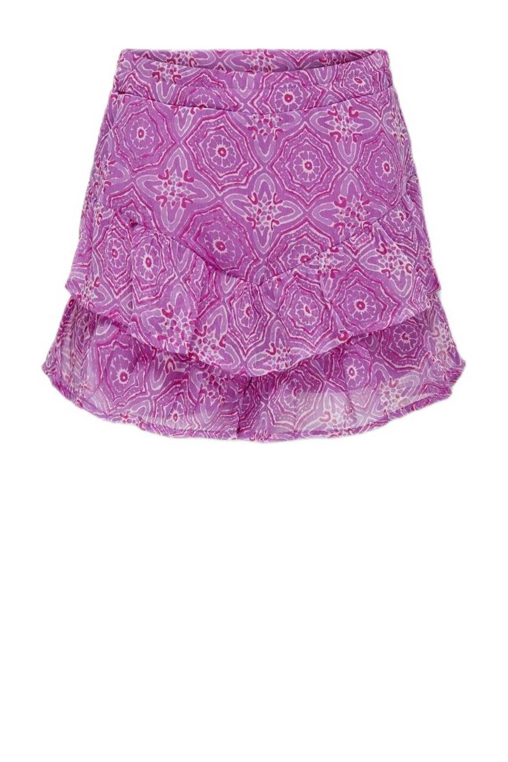 ONLY gebloemde skort KOGLOLA SKORT PTM paars/roze