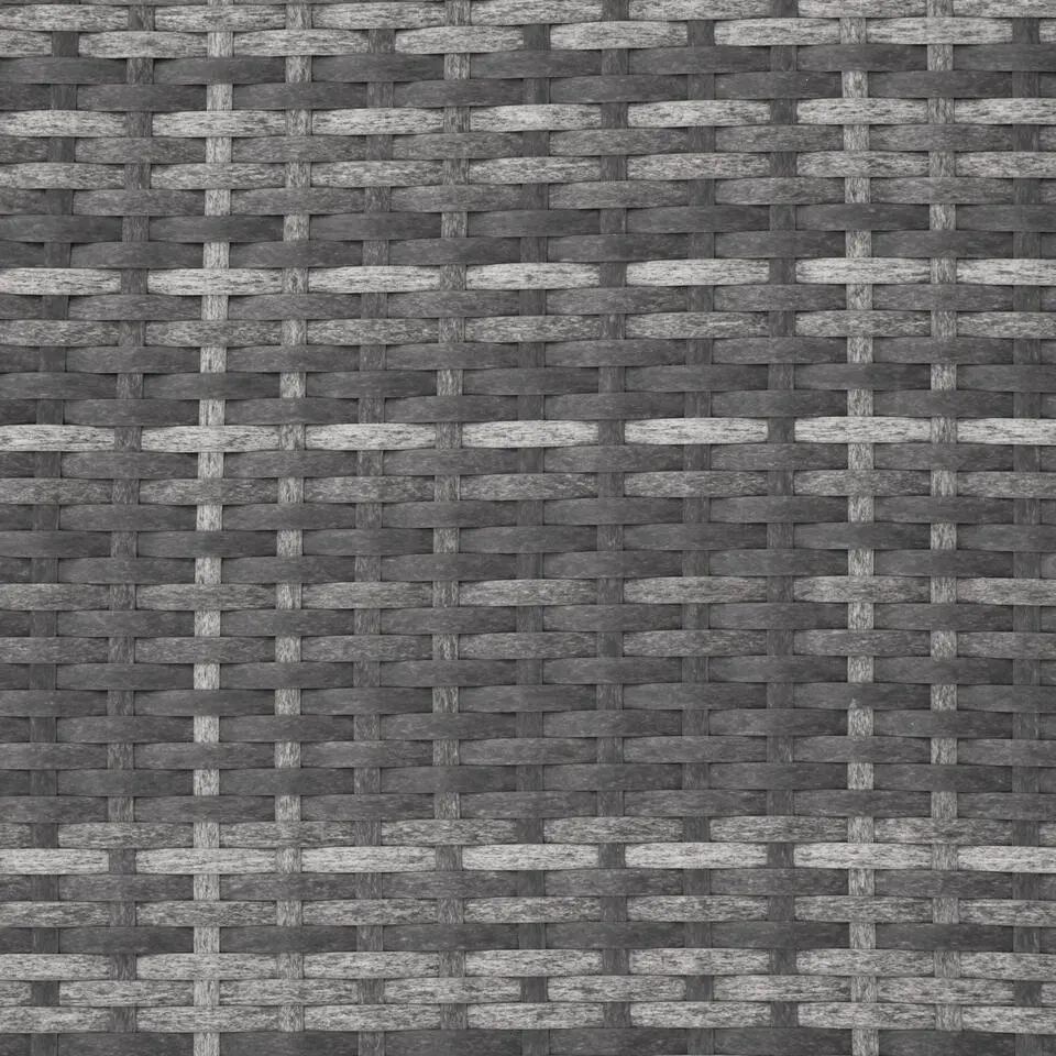 tectake - Loungeset Catania - wicker - grijs