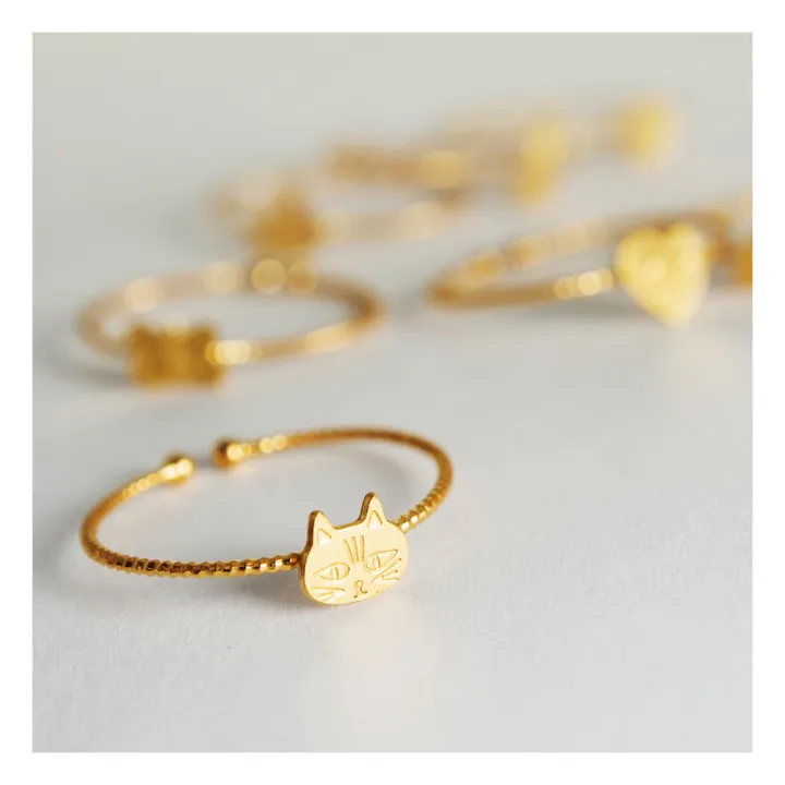 Adorabili Bague Chat | Doré