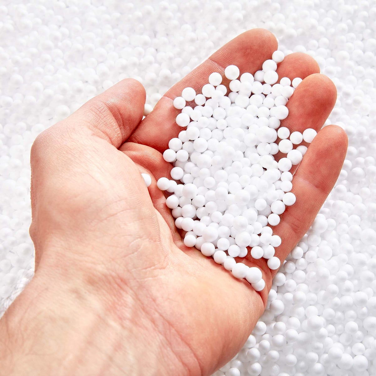 Bonvivre Premium EPS Beads Piepschuimballen 5 liter - Navulverpakking Kussenvulling Verpakkingsmateriaal Vulmateriaal Verpakkingen Zitzak Microbeads Verpleegkussen