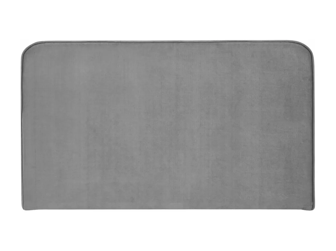 Tête de lit CELIA 120, En tissu rembourré, Fixation murale Design arrondi moderne, Pour lit 120 cm ou moins, Gris