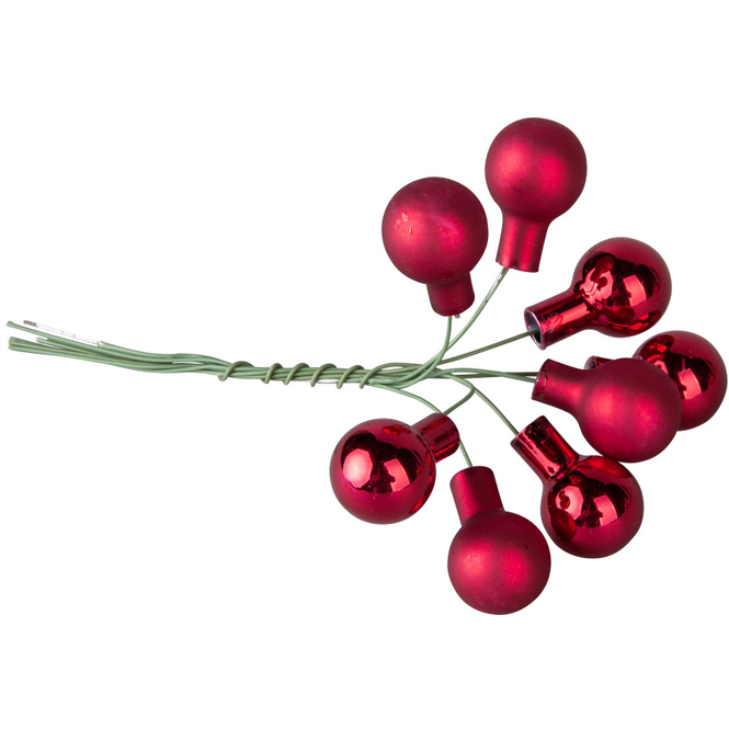Spiegelbeeren - aus Glas - Ø = 1,5 cm - verschiedene Farben