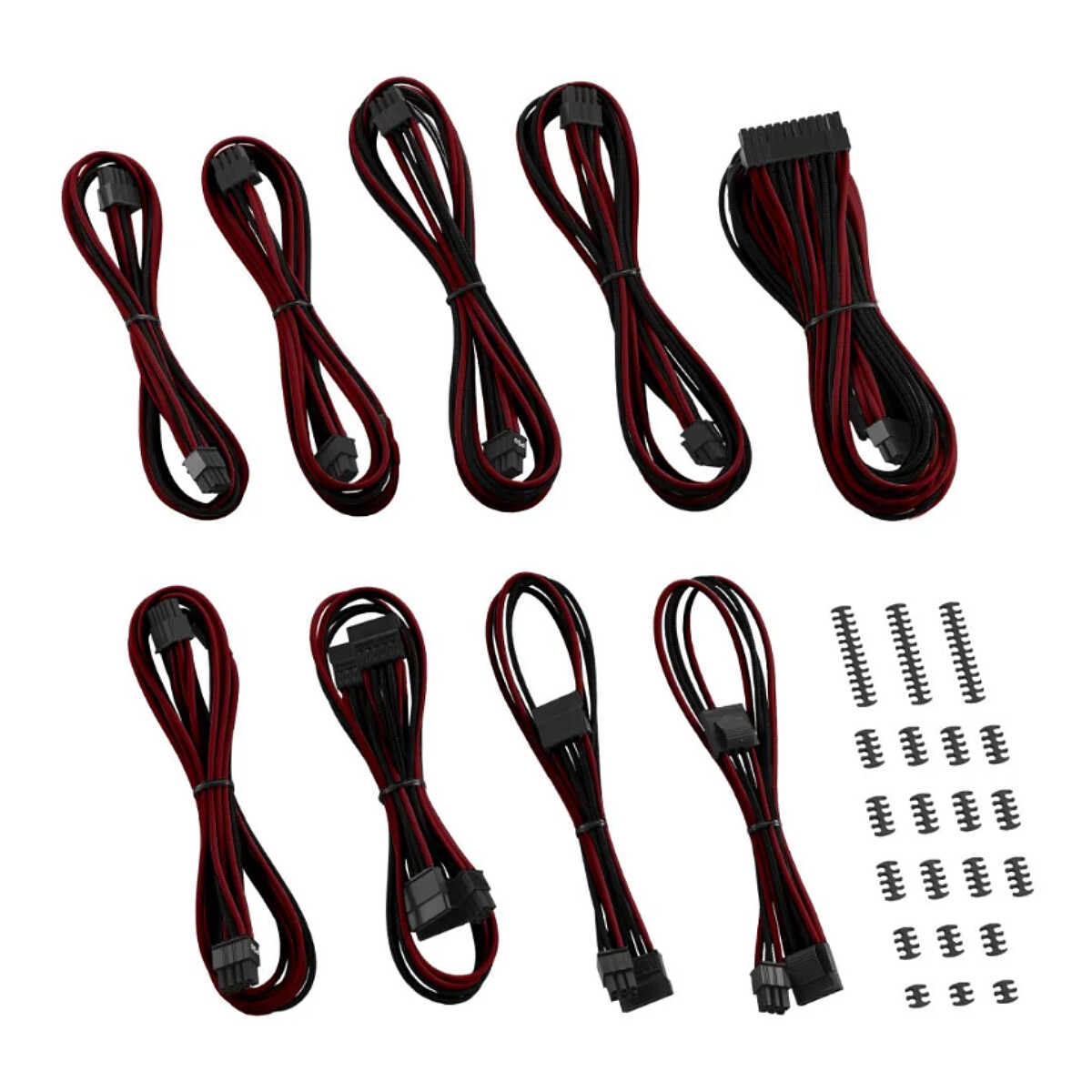 CableMod Classic ModMesh RT-Series Cable Kit ASUS ROG / Seasonic - Rouge / Noir