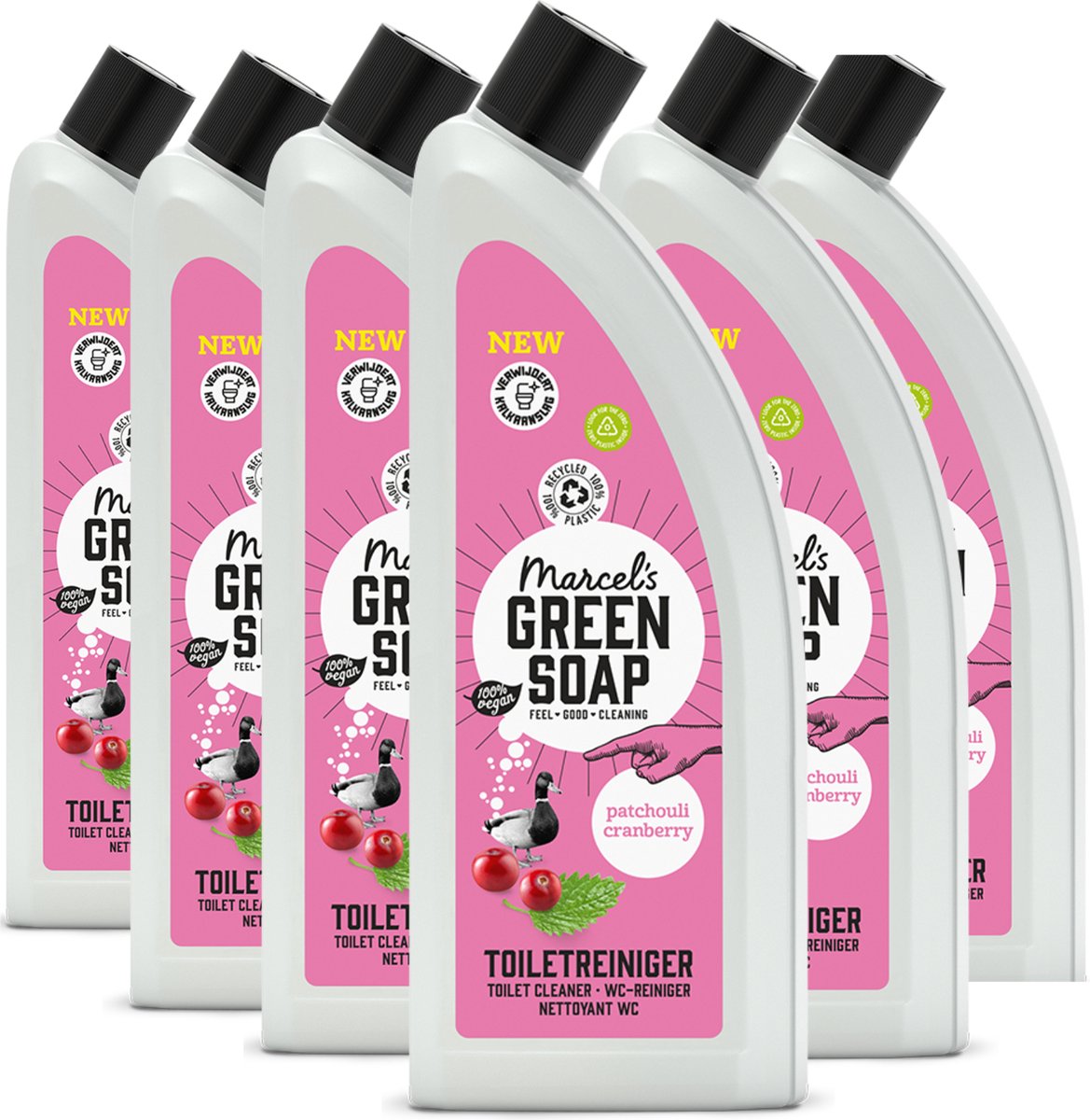 6x Marcel’s Green Soap Toiletreiniger patchouli & cranberry (750 ml)