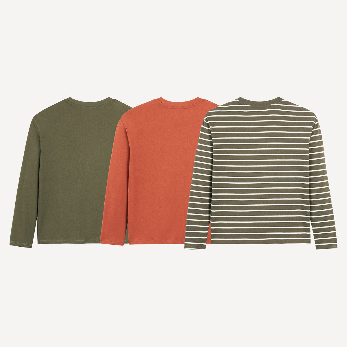 COLEÇÃO LA REDOUTE<br>Conjunto de 3 camisetas de manga comprida
