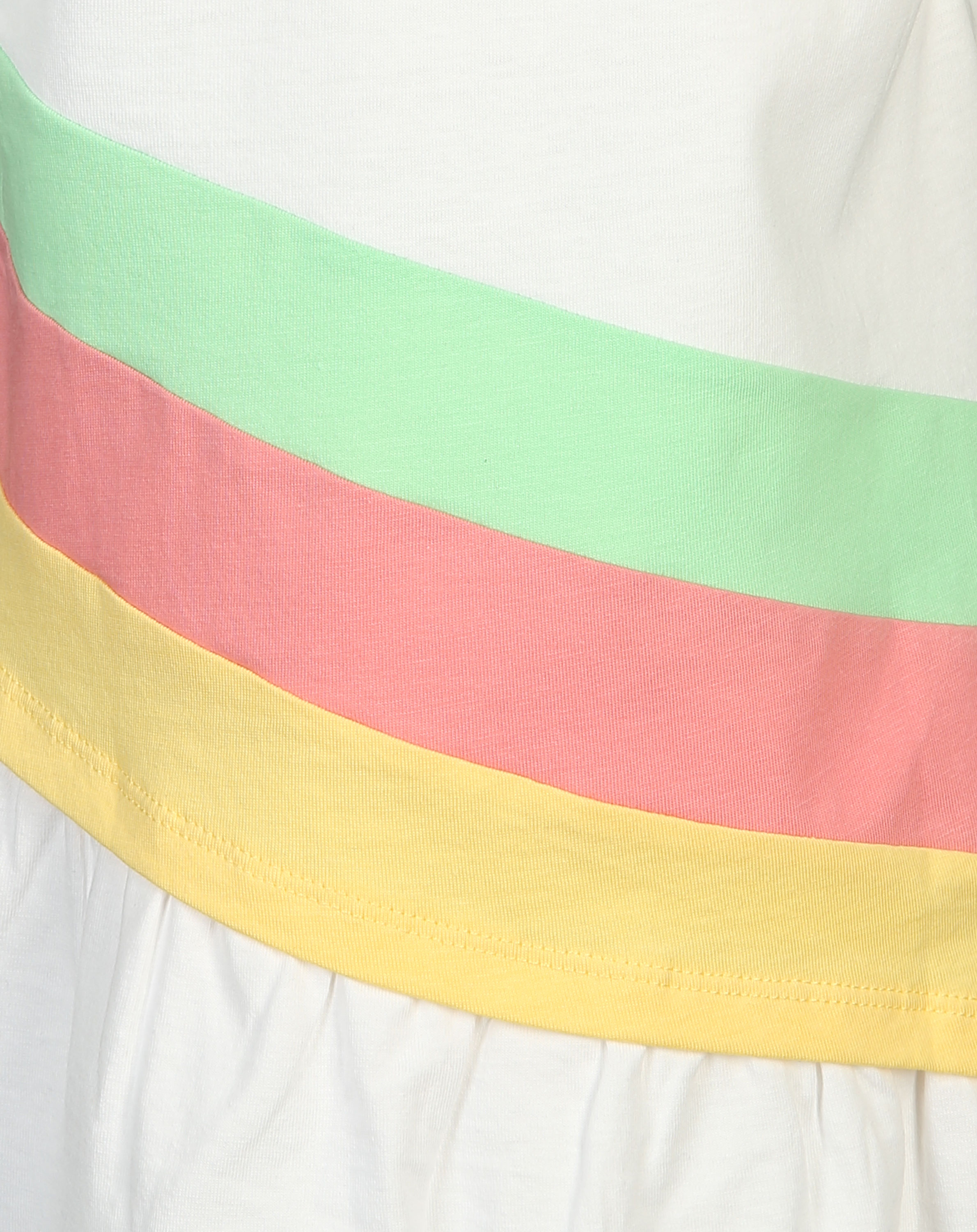 Kurzarm-Kleid FEELING BRIGHT in weiß