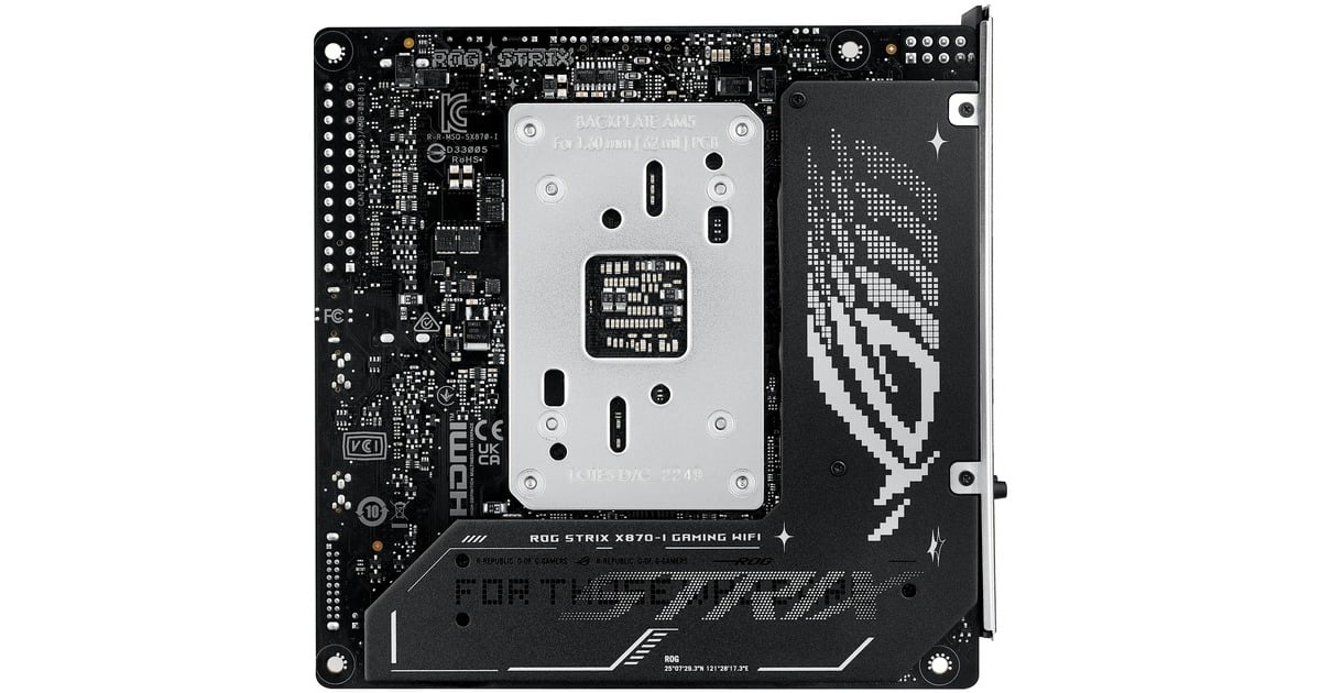 ASUSROG STRIX X870-I GAMING WIFI socket AM5 moederbord  (2,5Gb-LAN, WLAN, BT, Sound, Mini-ITX)