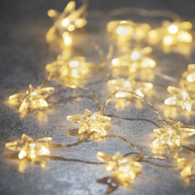 20er LED-Lichterkette - Sterne - 220 cm