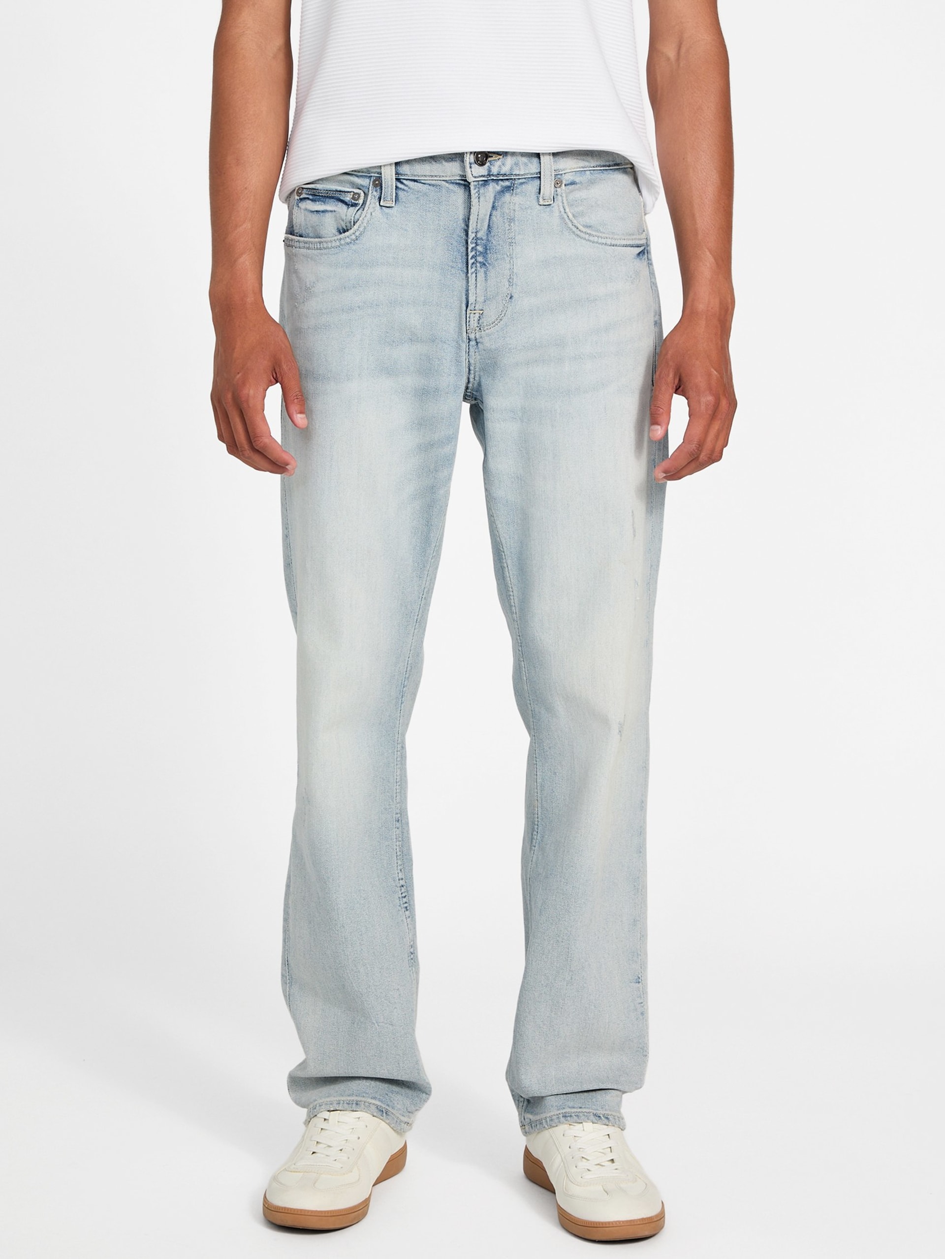 Calça jeans reta Eco Mason de corte regular