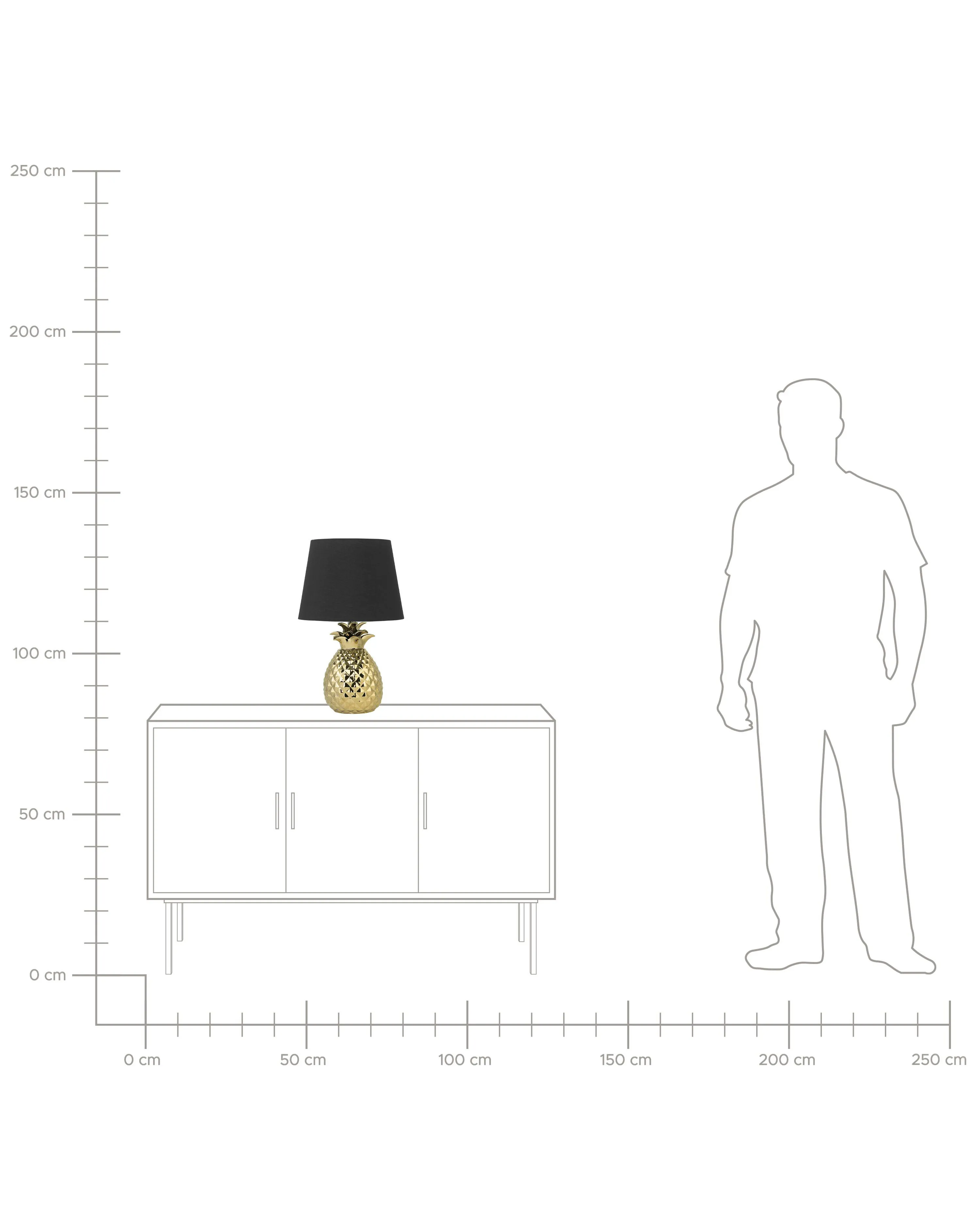 Tafellamp PINEAPPLE Keramiek Goud